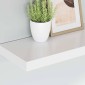 vidaXL Ράφι Τοίχου Άσπρο 50x23x3,8 εκ. από MDF