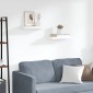vidaXL Ράφια Τοίχου 2 τεμ. Άσπρα 50x23x3,8 εκ. MDF