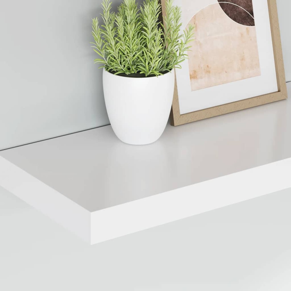 vidaXL Ράφια Τοίχου 4 τεμ. Λευκά 50 x 23 x 3,8 εκ. MDF