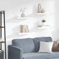 vidaXL Ράφια Τοίχου 4 τεμ. Λευκά 50 x 23 x 3,8 εκ. MDF