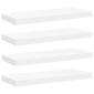 vidaXL Ράφια Τοίχου 4 τεμ. Άσπρα 60x23,5x3,8 εκ. MDF
