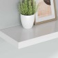 vidaXL Ράφια Τοίχου 4 τεμ. Άσπρα 60x23,5x3,8 εκ. MDF