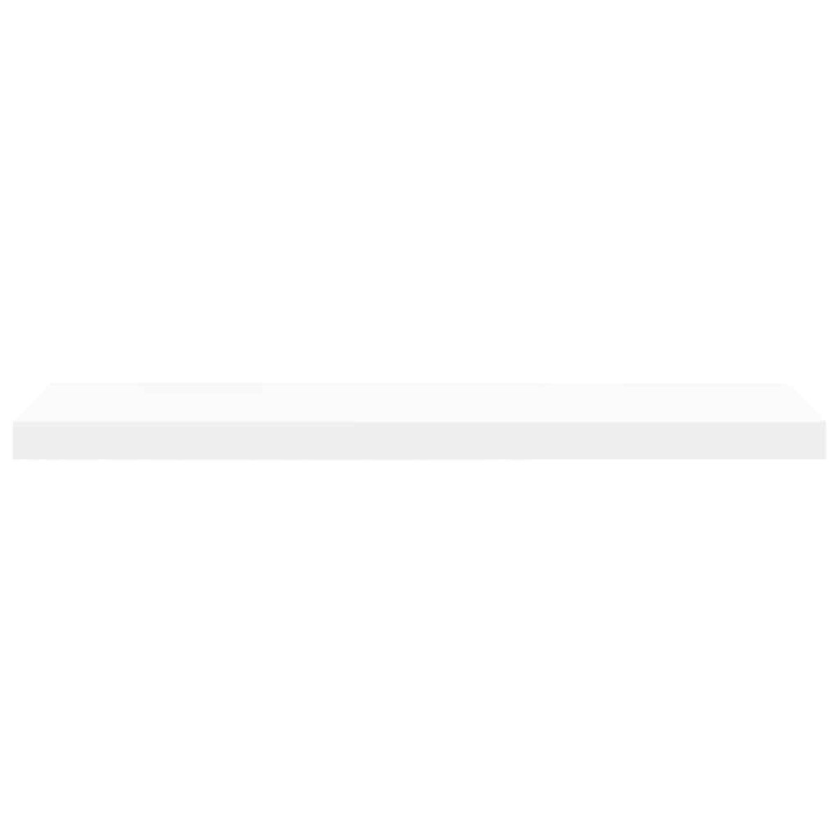 vidaXL Ράφια Τοίχου 2 τεμ. Άσπρα 80x23,5x3,8 εκ. MDF