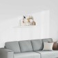 vidaXL Ράφι Τοίχου Άσπρο 90x23,5x3,8 εκ. MDF