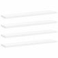 vidaXL Ράφια Τοίχου 4 τεμ. Άσπρα 120x23,5x3,8 εκ. MDF