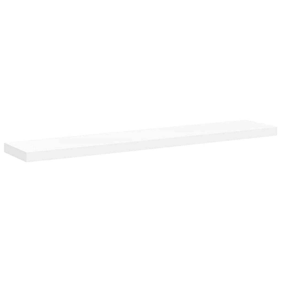 vidaXL Ράφια Τοίχου 4 τεμ. Άσπρα 120x23,5x3,8 εκ. MDF