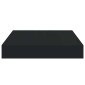 vidaXL Ράφι Τοίχου Μαύρο 23x23,5x3,8 εκ. MDF