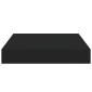vidaXL Ράφι Τοίχου Μαύρο 23x23,5x3,8 εκ. MDF