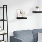 vidaXL Ράφι Τοίχου Μαύρο 23x23,5x3,8 εκ. MDF