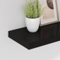 vidaXL Ράφι Τοίχου Μαύρο 40x23x3,8 εκ. MDF