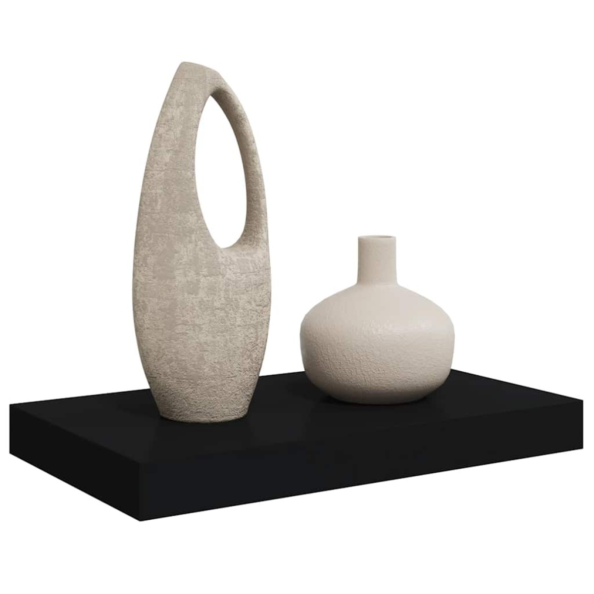 vidaXL Ράφι Τοίχου Μαύρο 40x23x3,8 εκ. MDF