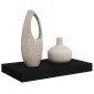 vidaXL Ράφι Τοίχου Μαύρο 40x23x3,8 εκ. MDF
