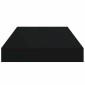 vidaXL Ράφι Τοίχου Μαύρο 40x23x3,8 εκ. MDF