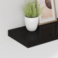 vidaXL Ράφι Τοίχου Μαύρο 50x23x3,8 εκ. MDF