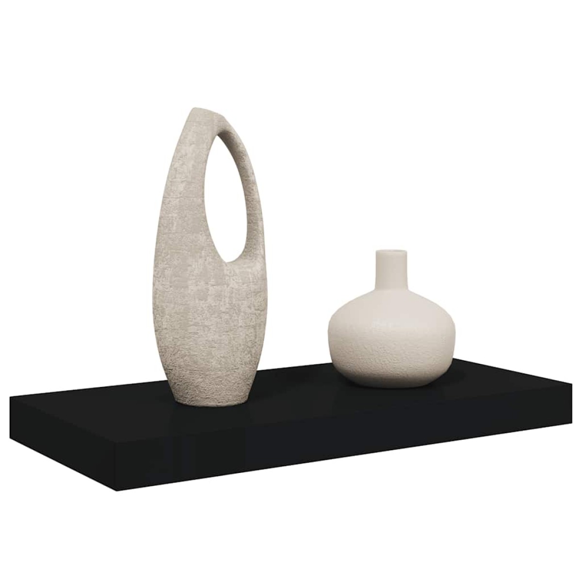 vidaXL Ράφι Τοίχου Μαύρο 50x23x3,8 εκ. MDF