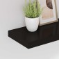 vidaXL Ράφια Τοίχου 2 τεμ. Μαύρα 50x23x3,8 εκ. MDF