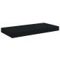 vidaXL Ράφια Τοίχου 2 τεμ. Μαύρα 50x23x3,8 εκ. MDF