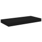 vidaXL Ράφια Τοίχου 4 τεμ. Μαύρα 50x23x3,8 εκ. MDF
