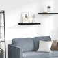 vidaXL Ράφι Τοίχου Μαύρο 60 x 23,5 x 3,8 εκ. MDF