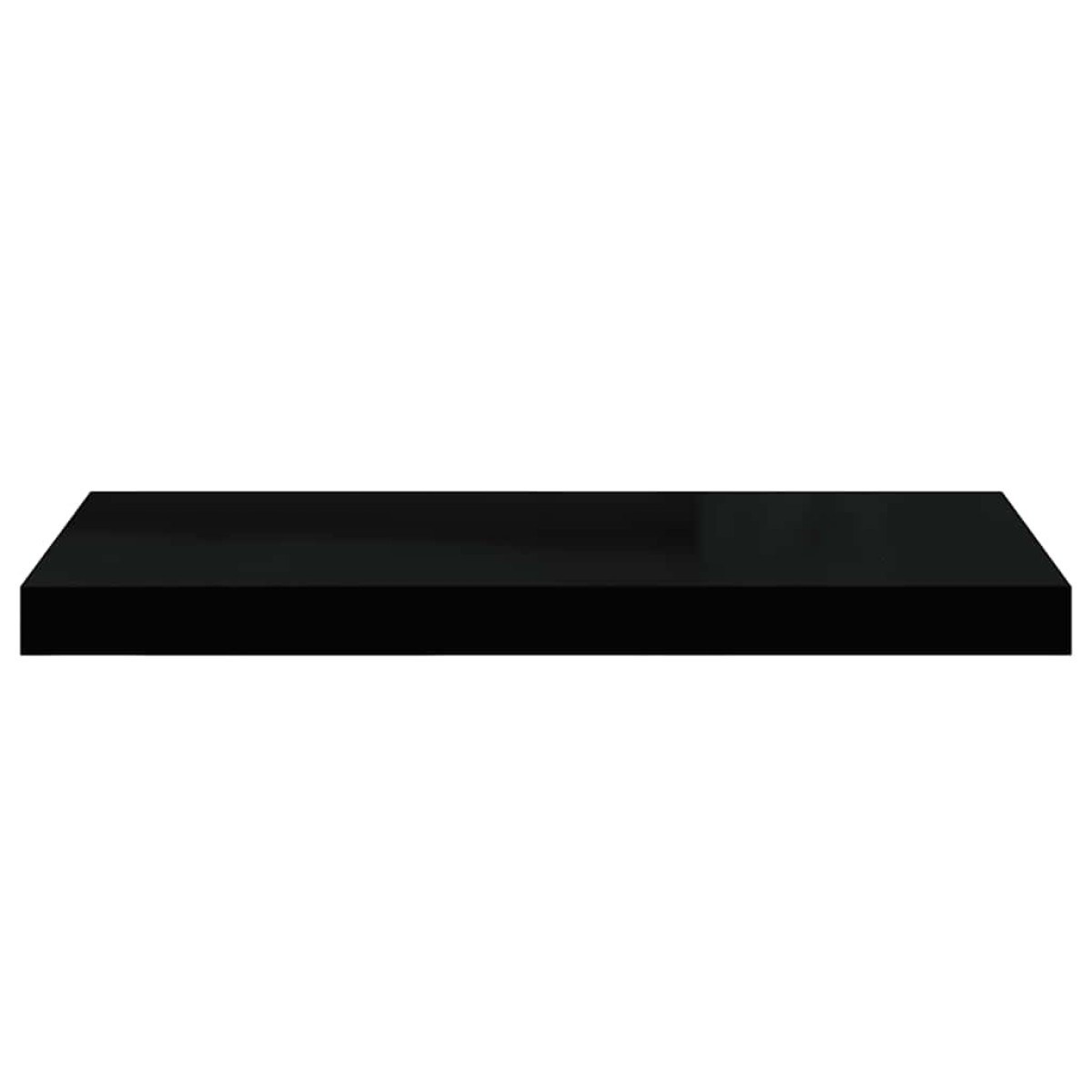 vidaXL Ράφια Τοίχου 2 τεμ. Μαύρα 60x23,5x3,8 εκ. MDF
