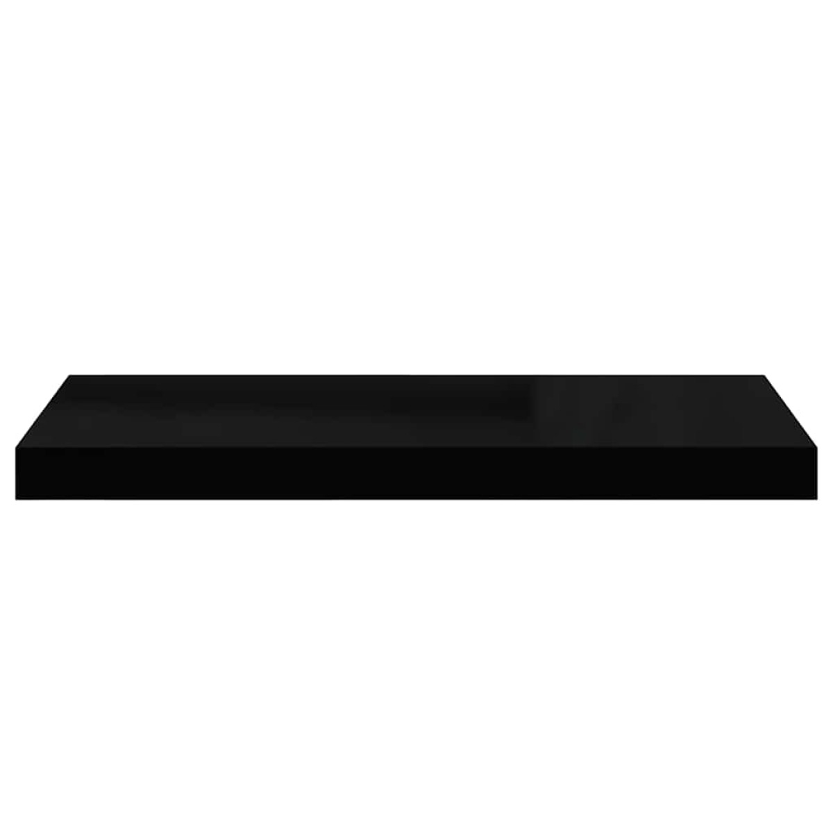 vidaXL Ράφια Τοίχου 4 τεμ. Μαύρα 60x23,5x3,8 εκ. MDF