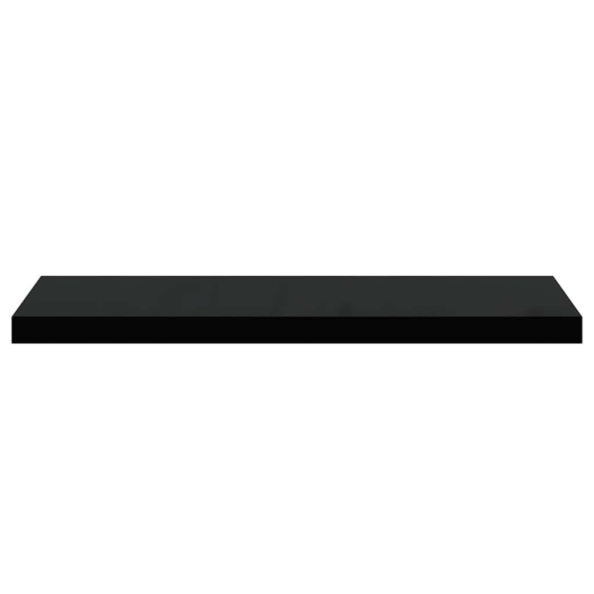 vidaXL Ράφι Τοίχου Μαύρο 80x23,5x3,8 εκ. MDF
