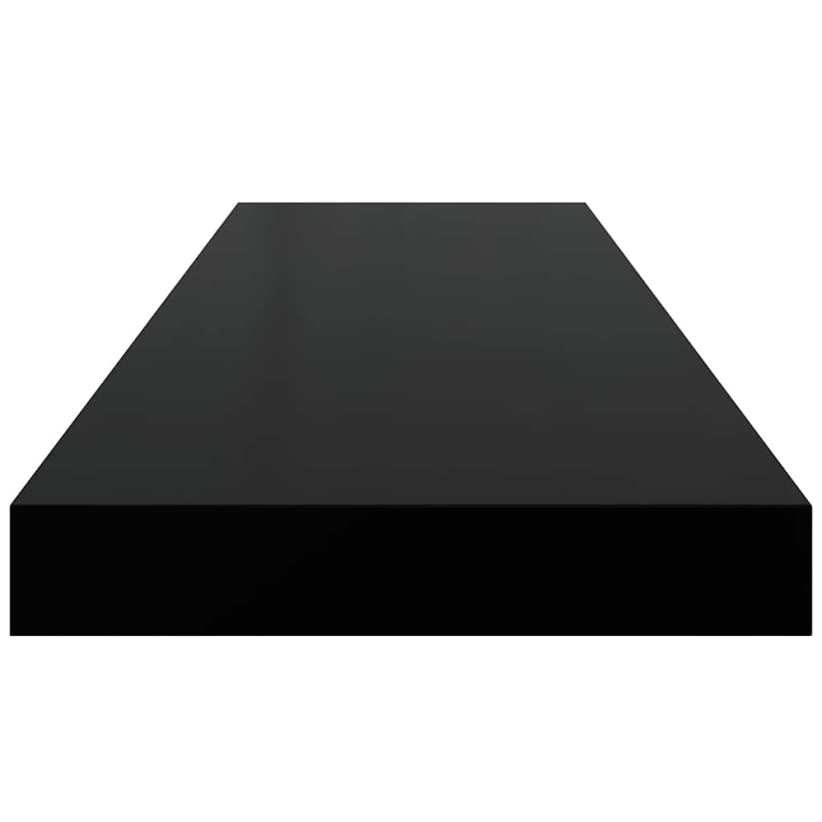 vidaXL Ράφι Τοίχου Μαύρο 80x23,5x3,8 εκ. MDF