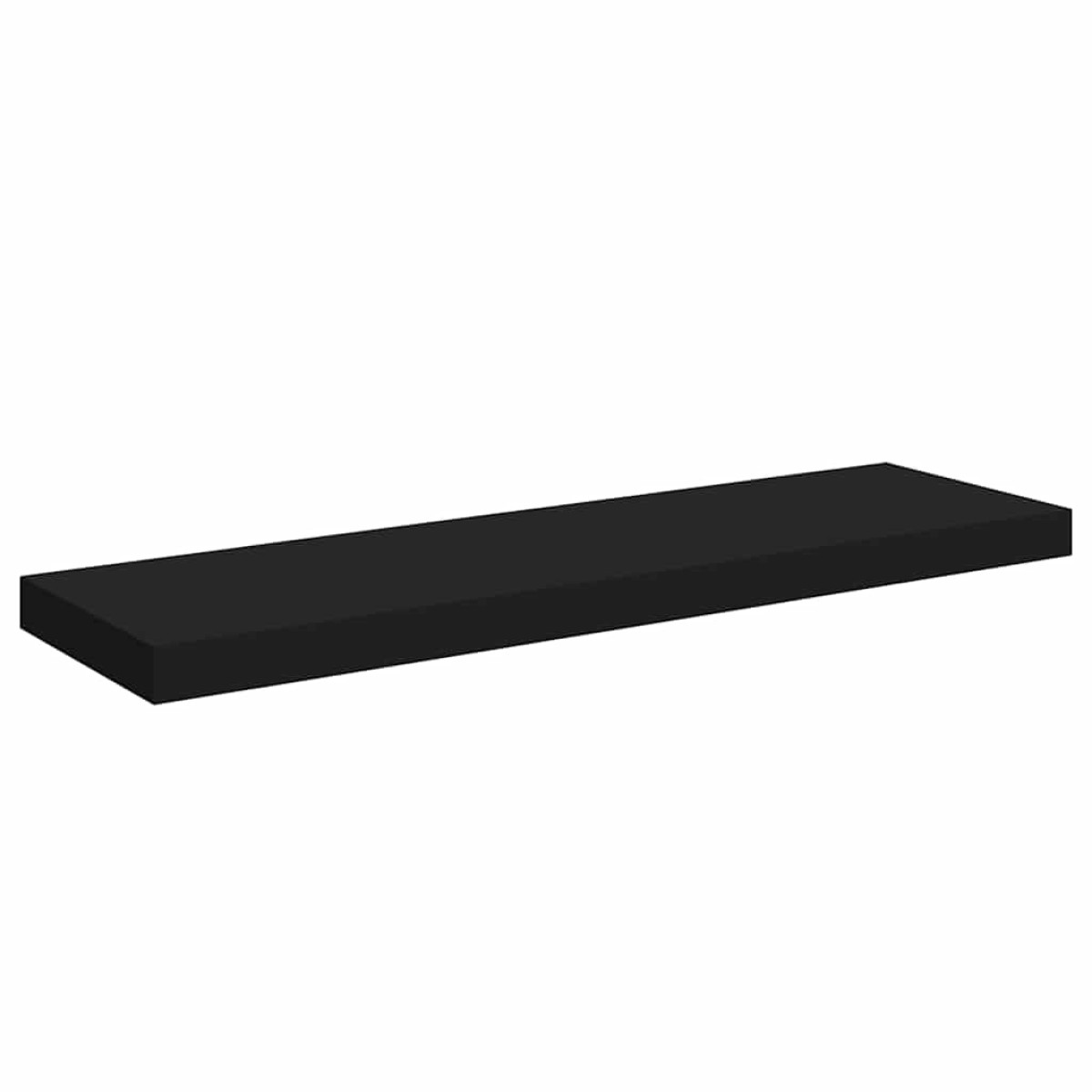 vidaXL Ράφια Τοίχου 4 τεμ. Μαύρα 80x23,5x3,8 εκ. MDF