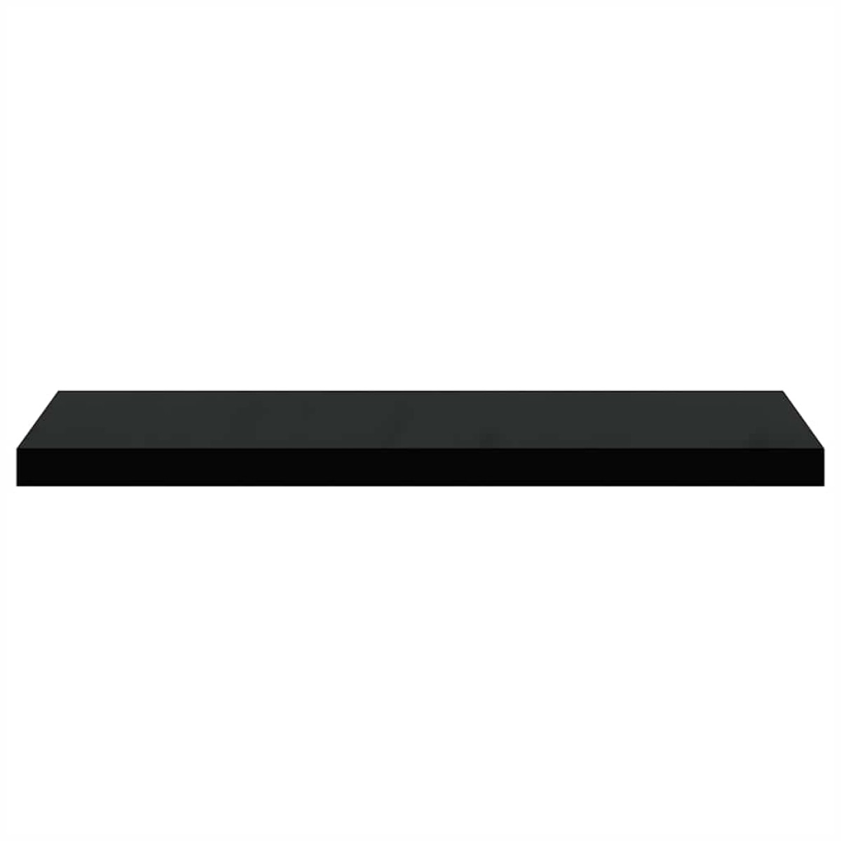 vidaXL Ράφια Τοίχου 4 τεμ. Μαύρα 80x23,5x3,8 εκ. MDF