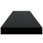 vidaXL Ράφι Τοίχου Μαύρο 90 x 23,5 x 3,8 εκ. MDF