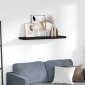 vidaXL Ράφι Τοίχου Μαύρο 90 x 23,5 x 3,8 εκ. MDF