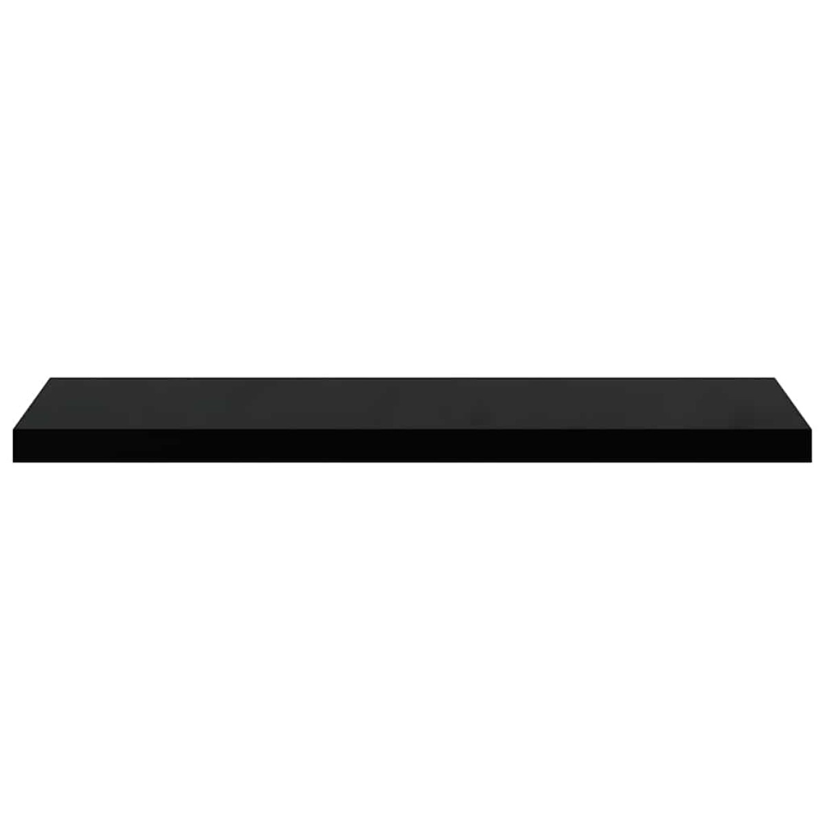 vidaXL Ράφια Τοίχου 2 τεμ. Μαύρα 90x23,5x3,8 εκ. MDF