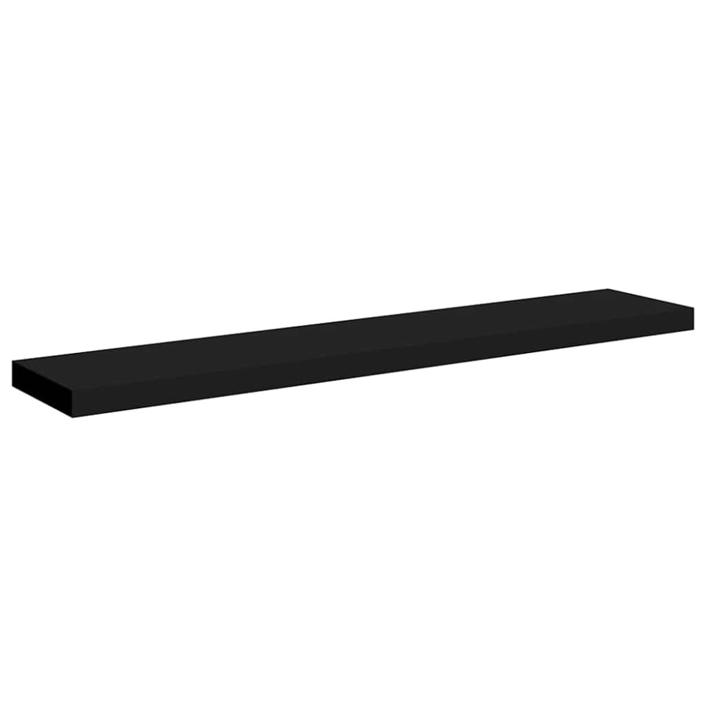 vidaXL Ράφι Τοίχου Μαύρο 120x23,5x3,8 εκ. MDF