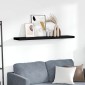 vidaXL Ράφι Τοίχου Μαύρο 120x23,5x3,8 εκ. MDF