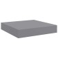 vidaXL Ράφια Τοίχου 4 τεμ. Γκρι 23x23,5x3,8 εκ. MDF