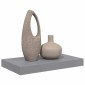 vidaXL Ράφι Τοίχου Γκρι 40x23x3,8 εκ. MDF