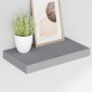 vidaXL Ράφια Τοίχου 2 τεμ. Γκρι 40x23x3,8 εκ. MDF