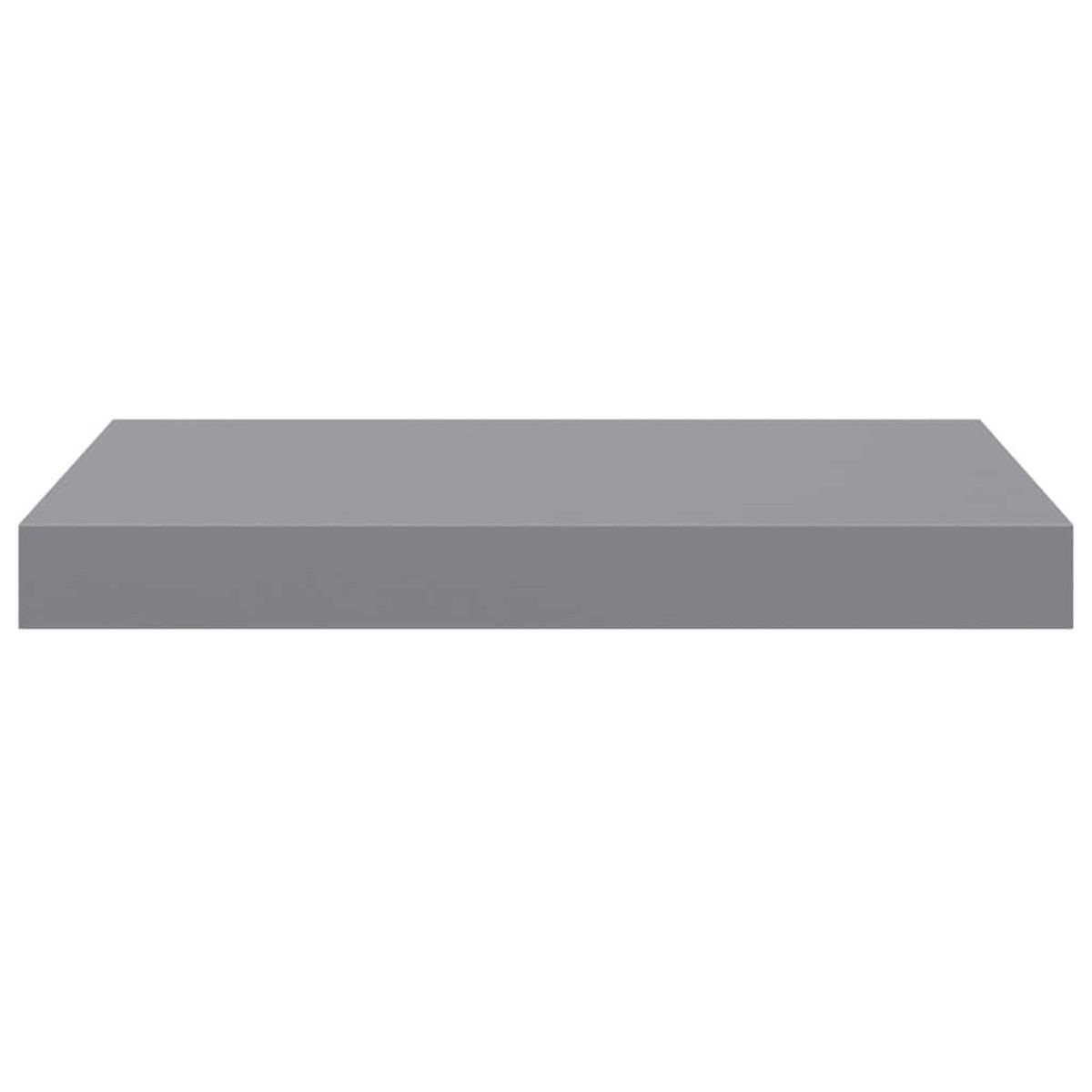 vidaXL Ράφια Τοίχου 2 τεμ. Γκρι 40x23x3,8 εκ. MDF