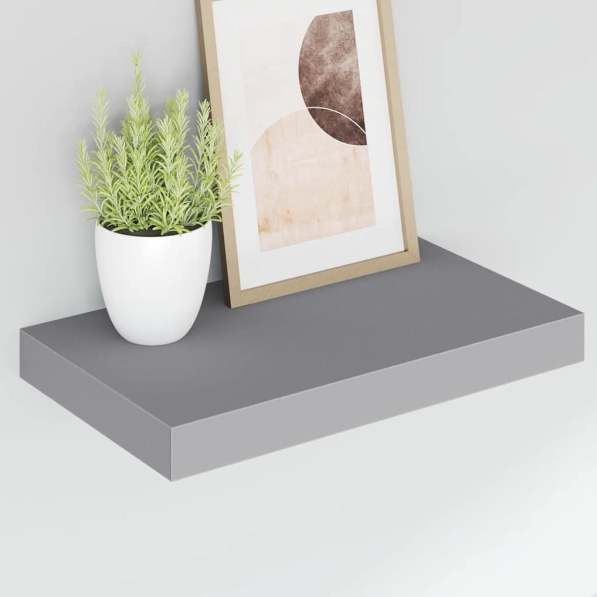 vidaXL Ράφια Τοίχου 4 τεμ. Γκρι 40 x 23 x 3,8 εκ. MDF
