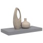 vidaXL Ράφι Τοίχου Γκρι 50x23x3,8 εκ. MDF