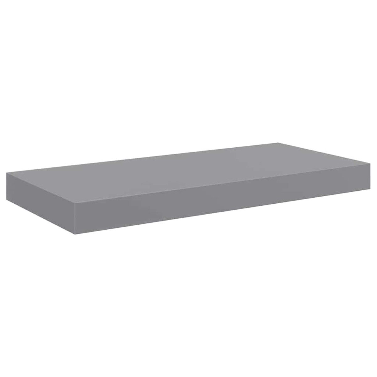 vidaXL Ράφια Τοίχου 2 τεμ. Γκρι 50x23x3,8 εκ. MDF