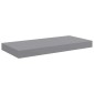 vidaXL Ράφια Τοίχου 2 τεμ. Γκρι 50x23x3,8 εκ. MDF