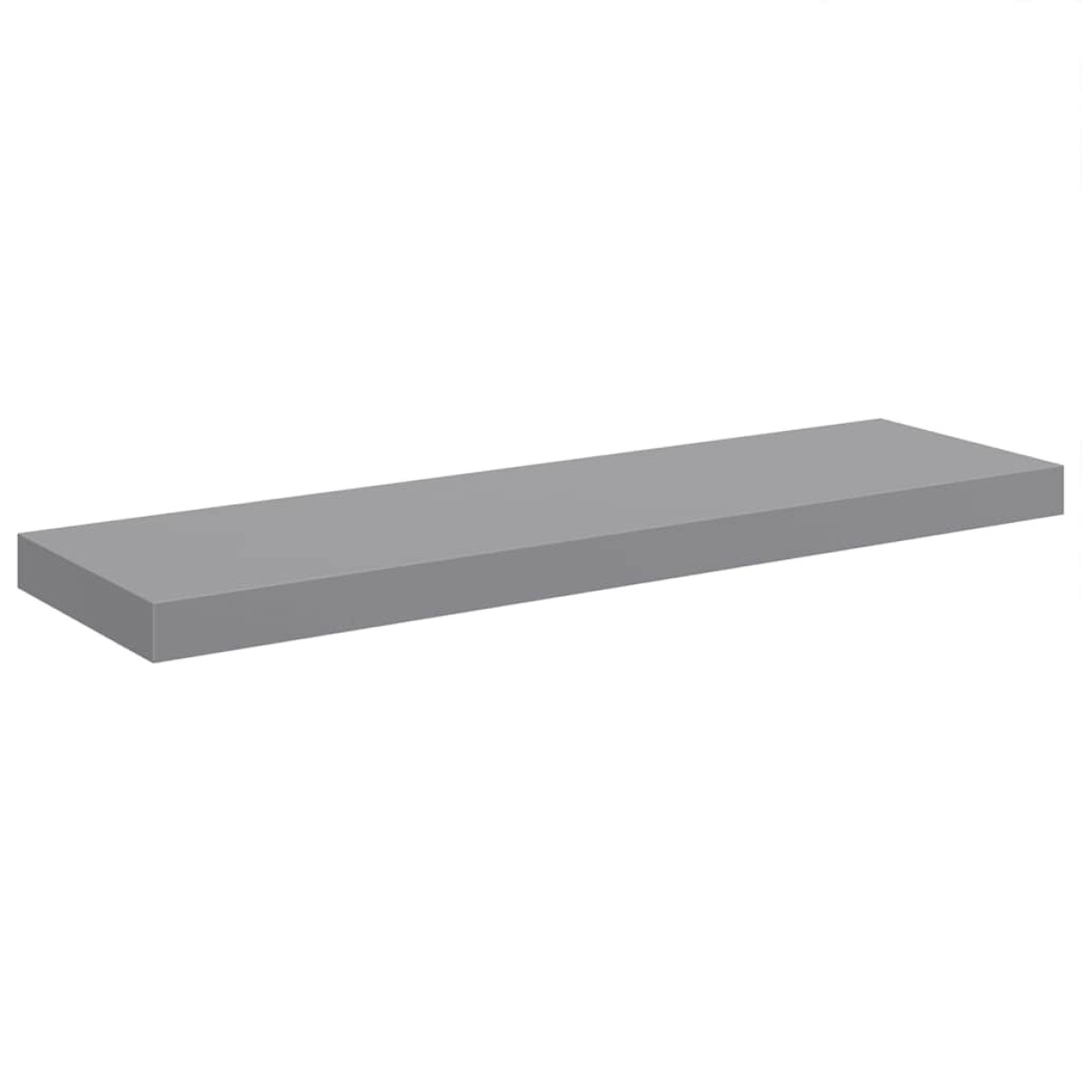 vidaXL Ράφια Τοίχου 2 τεμ. Γκρι 80x23,5x3,8 εκ. MDF