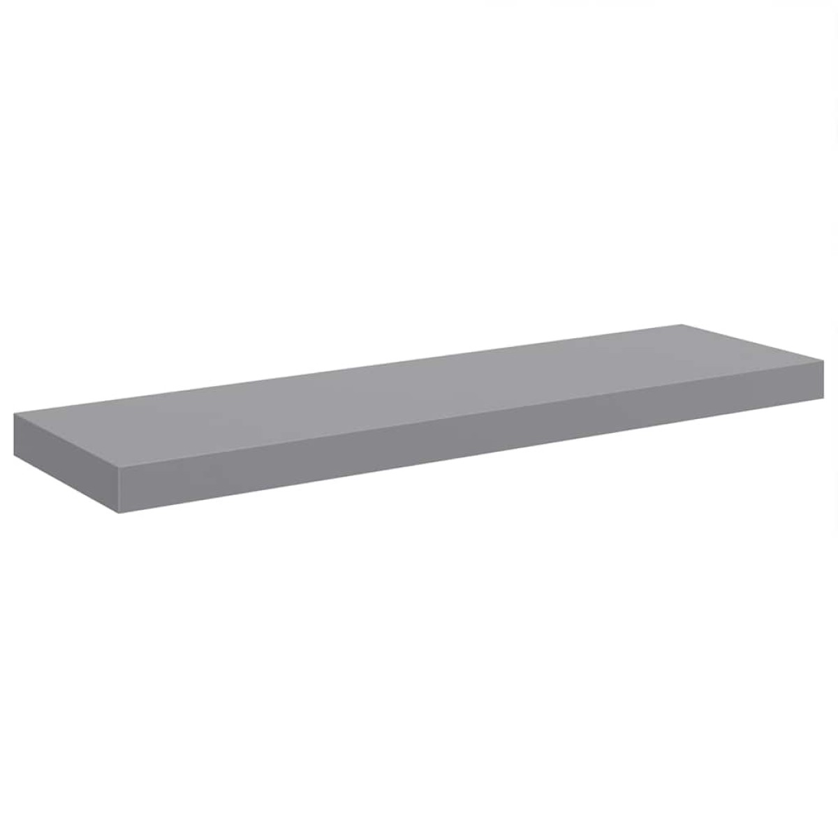 vidaXLΡάφια Τοίχου 4 τεμ. Γκρι 80x23,5x3,8 εκ. MDF