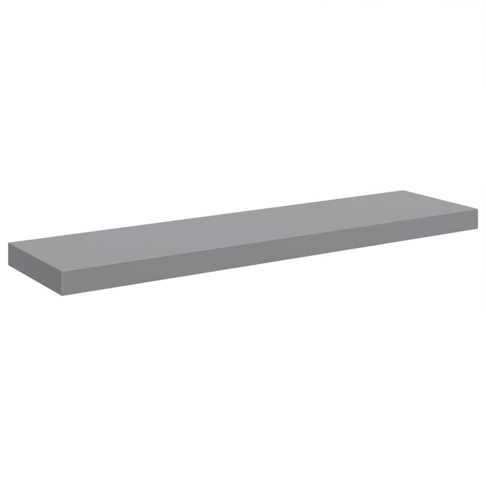 vidaXL Ράφι Τοίχου Γκρι 90x23,5x3,8 εκ. MDF