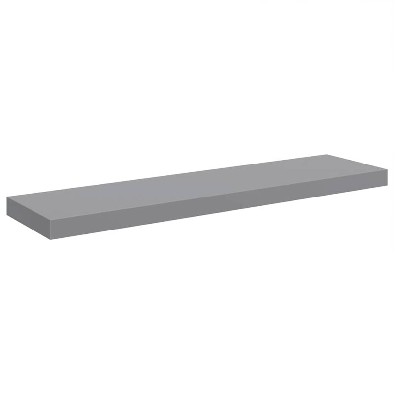vidaXL Ράφι Τοίχου Γκρι 90x23,5x3,8 εκ. MDF
