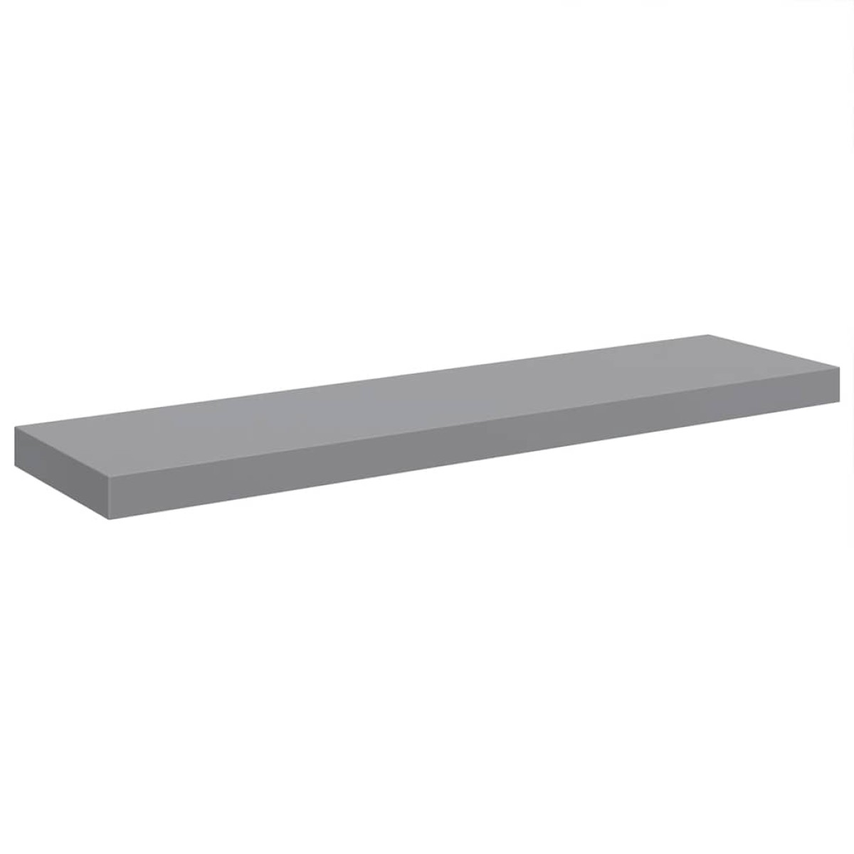 vidaXL Ράφια Τοίχου 4 τεμ. Γκρι 90x23,5x3,8 εκ. MDF