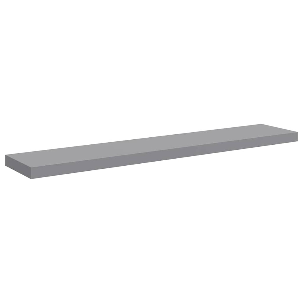 vidaXL Ράφι Τοίχου Γκρι 120x23,5x3,8 εκ. MDF