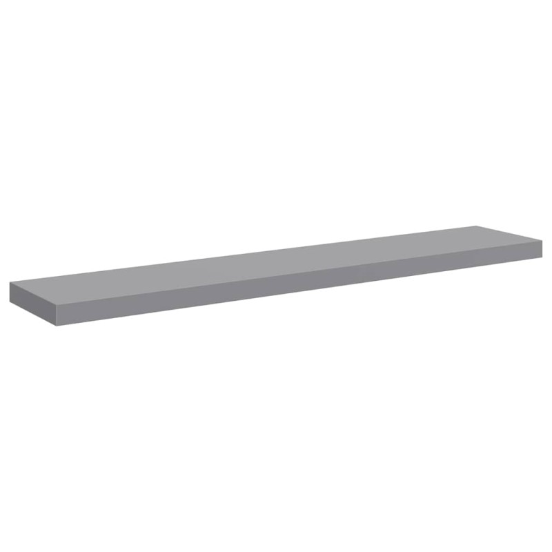 vidaXL Ράφι Τοίχου Γκρι 120x23,5x3,8 εκ. MDF