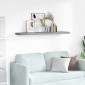 vidaXL Ράφι Τοίχου Γκρι 120x23,5x3,8 εκ. MDF